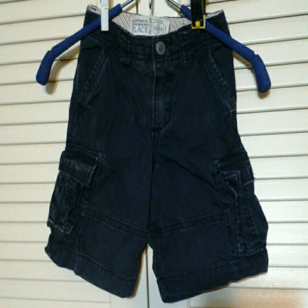 Boys Navy Blue Cargo Shorts Size 4